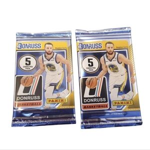 Panini 24-25 NBA Donruss Basketball Trading Cards 2 Packs Rated Yellow Flood